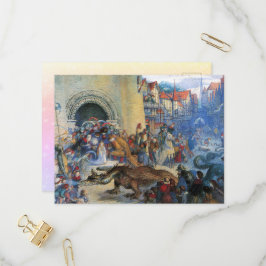 Princess's Birthday Dragon Inbjudan Vykort