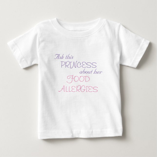 Princess's Food Allergies Tee (Framsida)