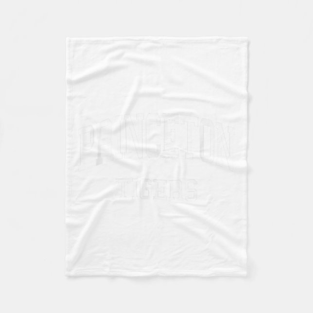 Princeton High School Hs Princeton Nj Retro Srts  Fleecefilt (Framsidan)