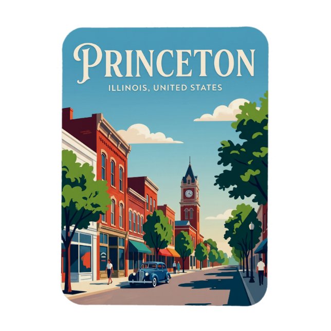 Princeton Illinois Magnet (Vertikal)