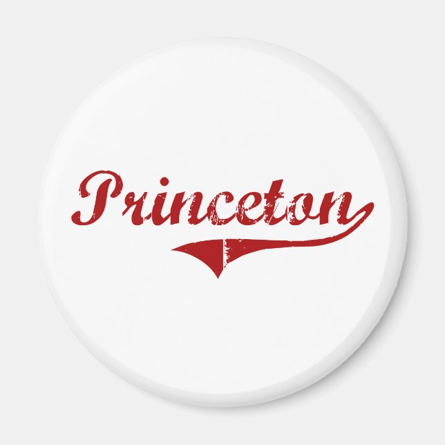 Princeton Massachusetts Classic Design Magnet (Framsidan)