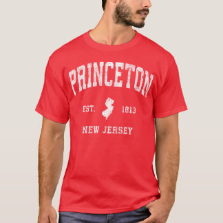 Princeton New Jersey Nj Vintage Athletic Sports fr T Shirt