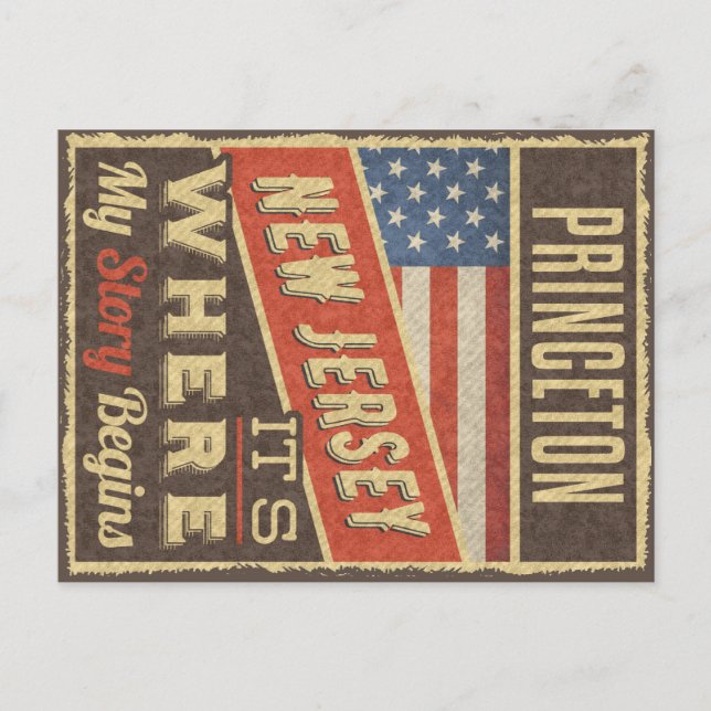 Princeton New Jersey Vykort (Framsida)