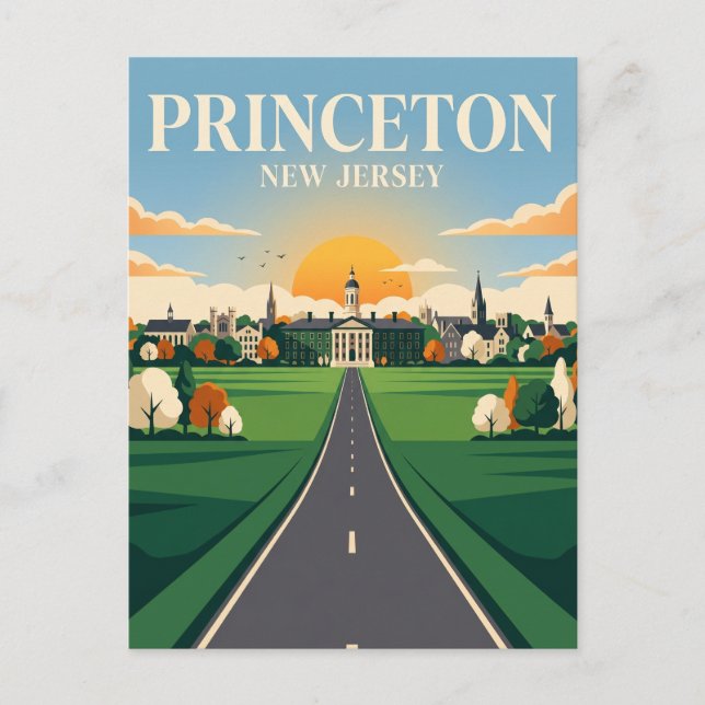 Princeton New Jersey Vykort (Framsida)
