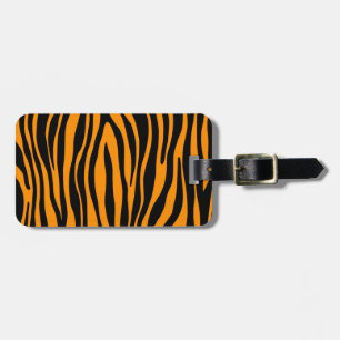 Princeton Orange Zebra tryck Bagagebricka