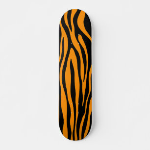 Princeton Orange Zebra tryck Mini Skateboard Bräda 18,5 Cm