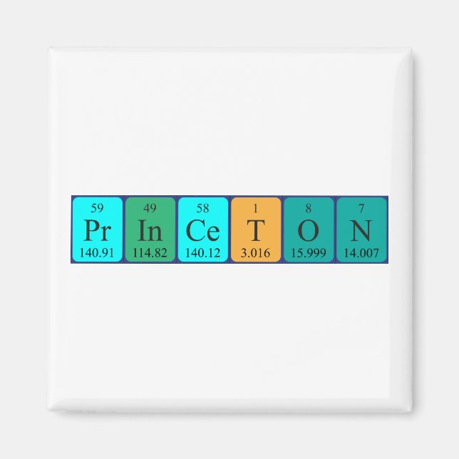 Princeton Periodisk magnet bord namn (Framsidan)