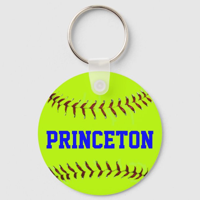 Princeton Softball Keychain Nyckelring (Framsida)