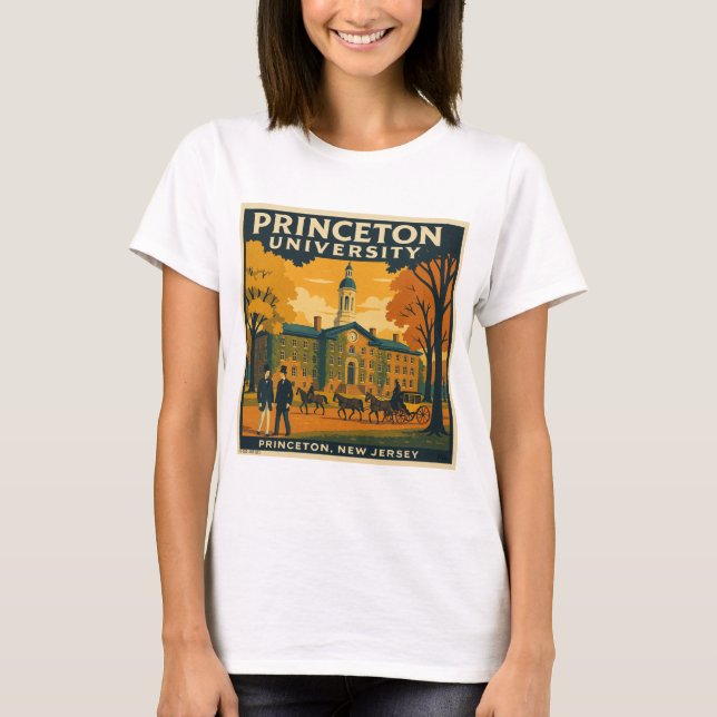 Princeton Universiteten - Founders Era Vintage Tee (Framsida)