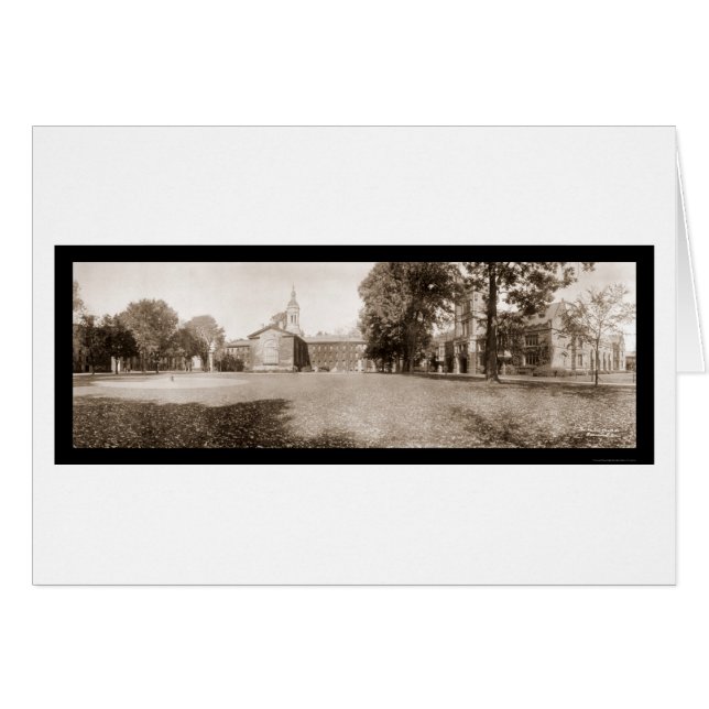 Princeton Universiteten Photo 1909 Hälsningskort (Framsidan Horizontal)