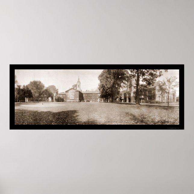 Princeton Universiteten Photo 1909 Poster (Framsidan)