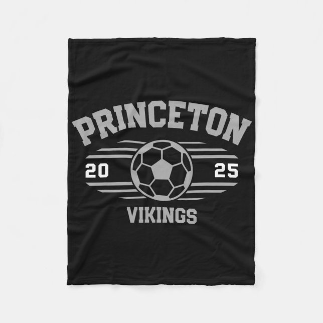 Princeton Vikings fotboll Byll 2025  Fleecefilt (Framsidan)