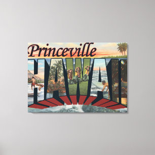 Princeville Hawaii - stora brevplatser Canvastryck