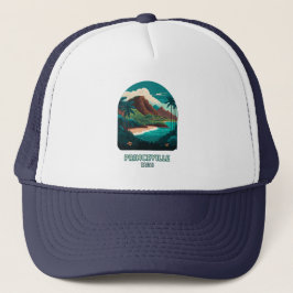 Princeville Kauai Hawaii Beach Mountains Retro Keps