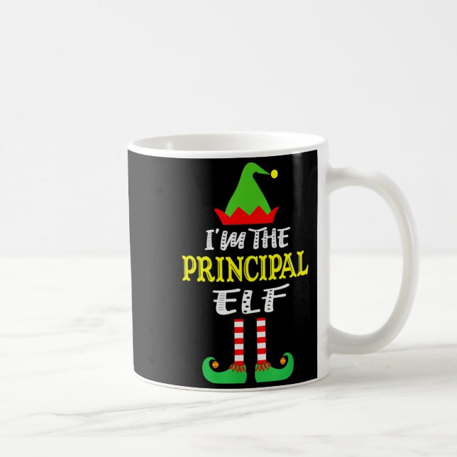 Principal Elf Matching Family Group Christmas  Kaffemugg (Höger)