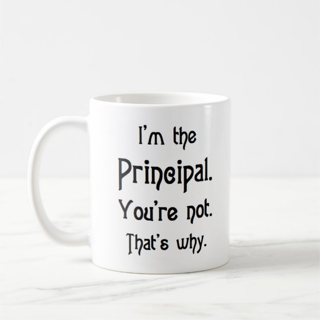 principal, you're not kaffemugg (Vänster)