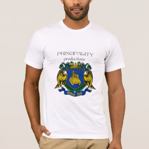 Principalityproduktionlogotyp med den Mikhail T Shirt