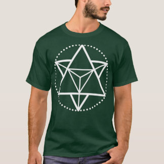 Principen om mentalism White Startetrahedron M T Shirt