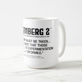 Principer för forskning och experiment kaffemugg