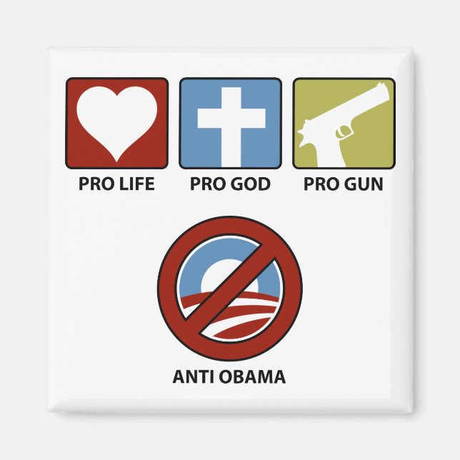 Principer mot Obama Magnet (Framsidan)