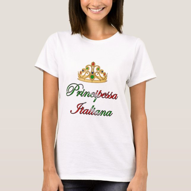 Principessa Italiana (den italienska princessen) T-shirt (Framsida)
