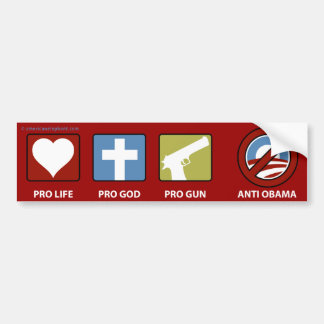 Princples mot Obama Bildekal