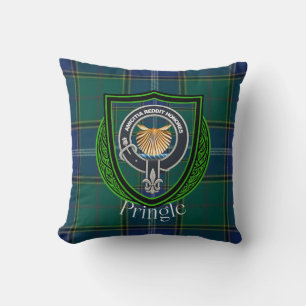 Pringle Scottish Klan Tartan & Vapensköld Kudde