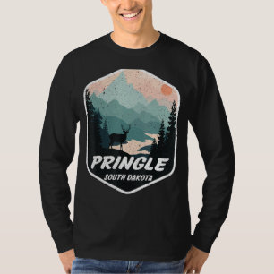 Pringle South Dakota Sd Mountains Hike Hiking Souv T Shirt