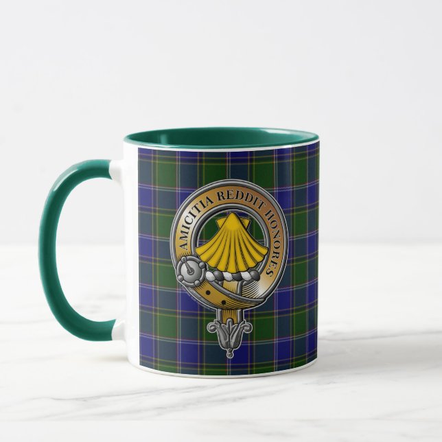 Pringle Tartan & Badge Mugg (Vänster)