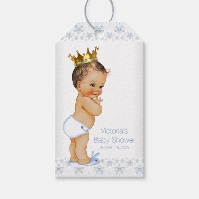 Prins Babyshower Presentetikett (Framsidan)