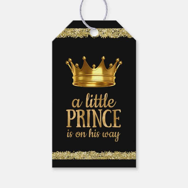 Prins Babyshower Presentetikett (Framsidan)