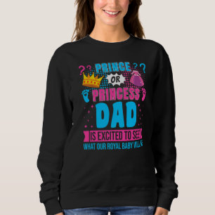 Prins eller prinsessa Pappa Bebis Köns Avslöjande T Shirt