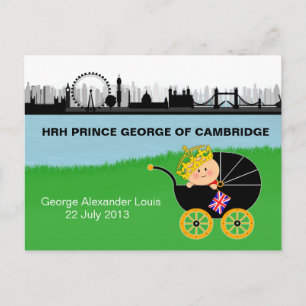 Prins George av Cambridge vykort