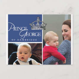 Prins George - William & Kate Vykort