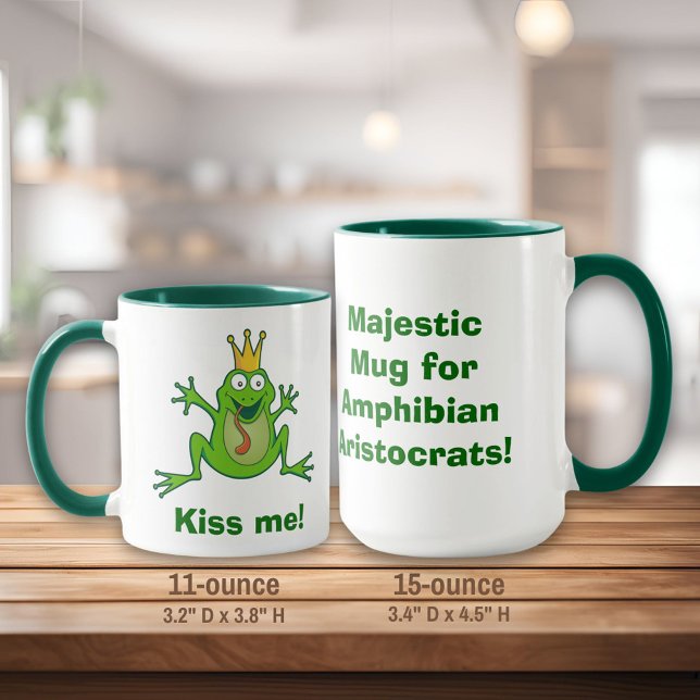 Prins groda, Kiss me! Två-Tone Mugg (Skapare uppladdad)