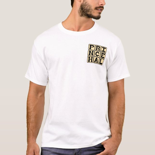 Prins Hal, Henrik V Shakespeare Karaktär Tee Shirt (Framsida)
