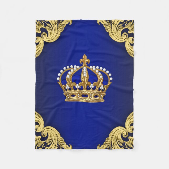 Prinsbabypojkmössa Fleecefilt (Framsidan)