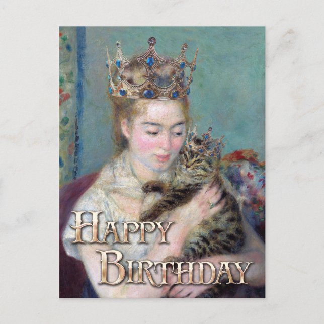 Prinsen och mig Grattis på födelsedagen Vykort (Framsida)