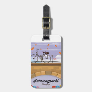 Prinsengracht, Canal Amsterdam Travel-affisch Bagagebricka