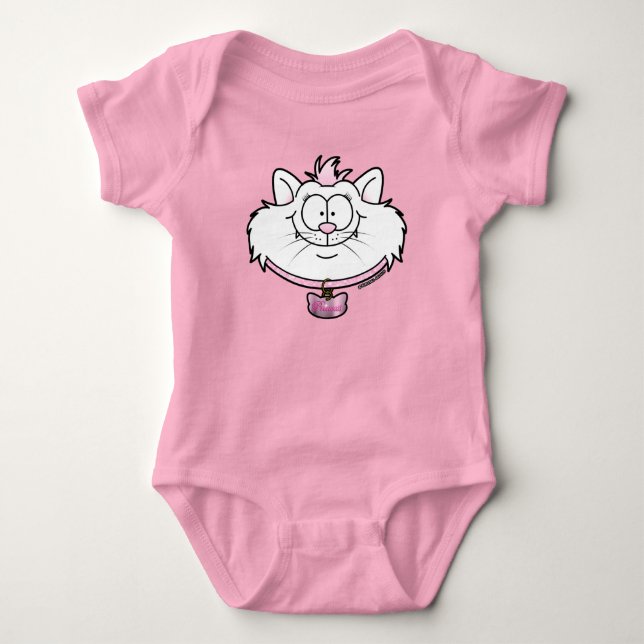 Prinsess Kitty Baby Onesie T Shirt (Framsida)
