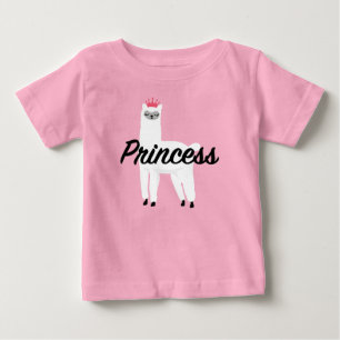 Prinsess Lama Design - Baby Fin Jersey T-Shirt