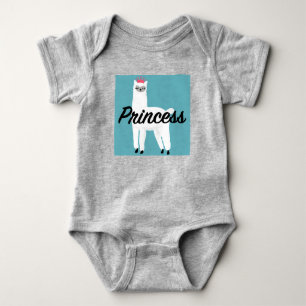 Prinsess Lama Design - Babyströja Onesie T Shirt