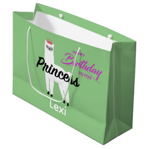 Prinsess Lama Design - Presentpåse - Stor