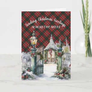 Prinsess Margaret Rose Tartan Jul Helgkort