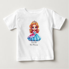 Prinsess T-shirt med redigerbar text