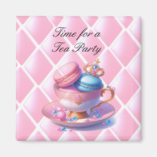 Prinsess Te Tid Macaroons Magnet (Framsidan)