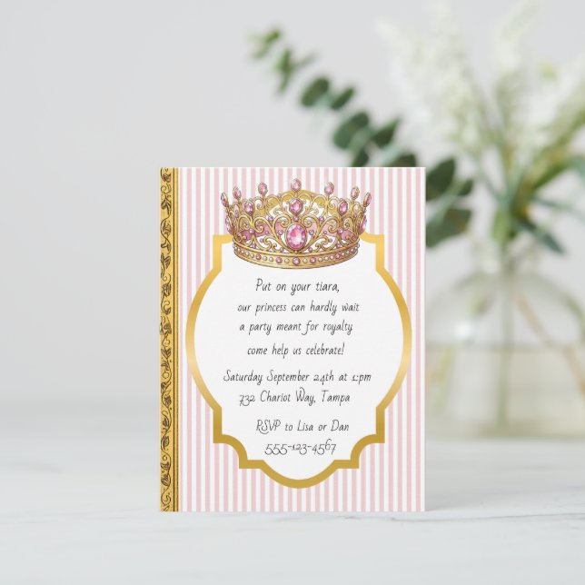 Prinsess Tiara Födelsedags Digitala Nedladdningsin (Stående Fram)