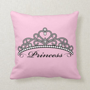 Prinsess Tiara Kudde (rosa bakgrund)
