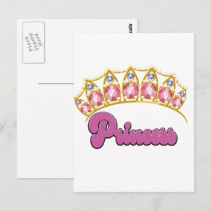 Prinsess Tiara logotyp Vykort