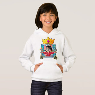 Prinsess Tryckt Hoodie T Shirt